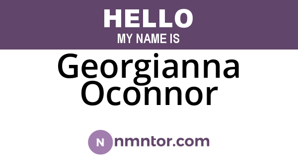 Georgianna Oconnor