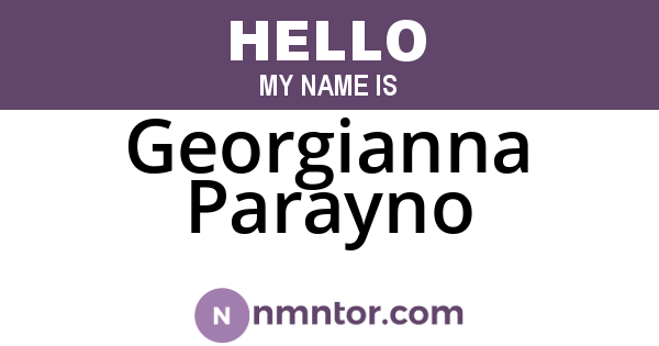 Georgianna Parayno