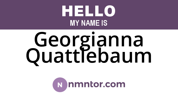 Georgianna Quattlebaum