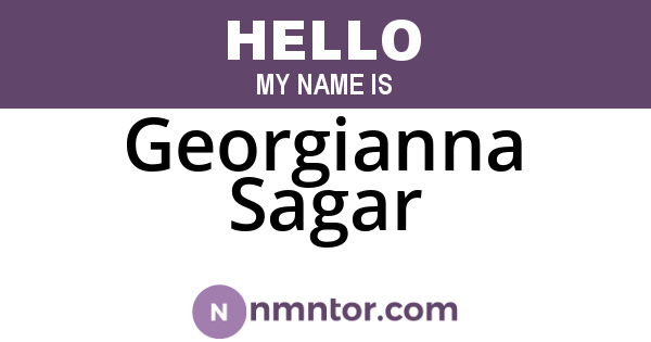 Georgianna Sagar