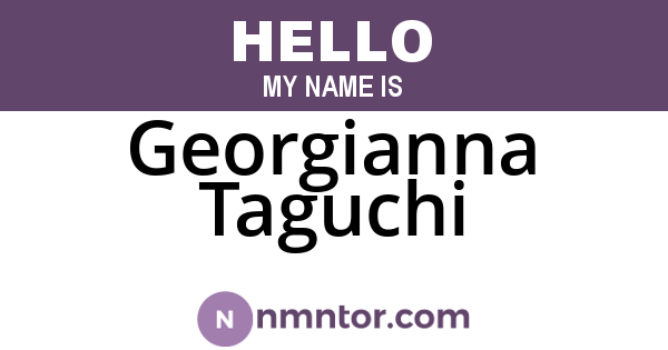 Georgianna Taguchi