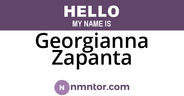 Georgianna Zapanta