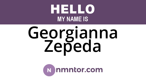 Georgianna Zepeda