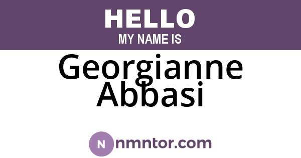 Georgianne Abbasi