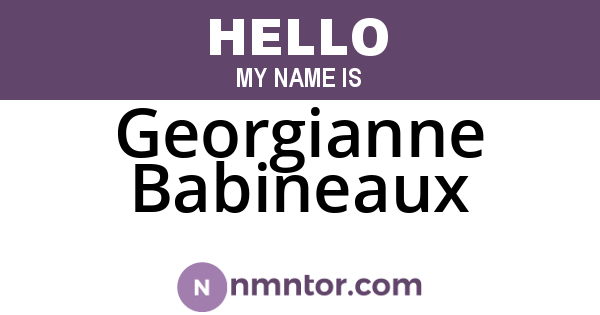 Georgianne Babineaux