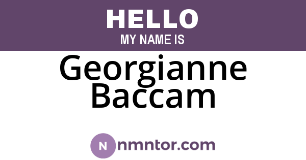 Georgianne Baccam