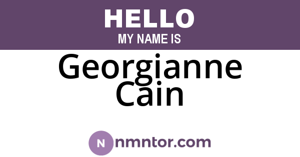 Georgianne Cain