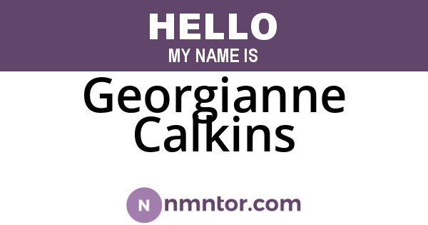 Georgianne Calkins