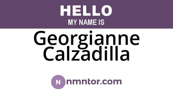 Georgianne Calzadilla
