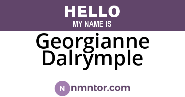 Georgianne Dalrymple