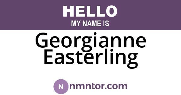 Georgianne Easterling