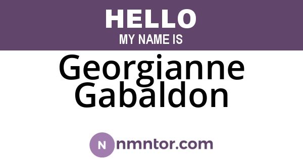 Georgianne Gabaldon