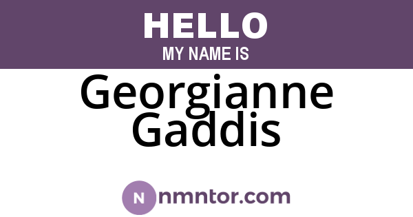 Georgianne Gaddis