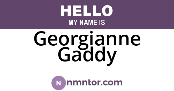 Georgianne Gaddy