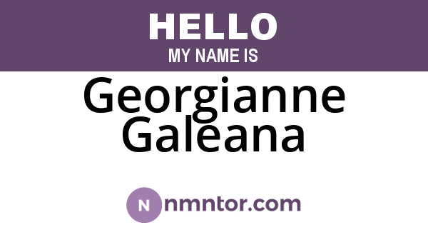 Georgianne Galeana