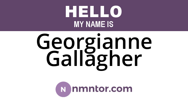 Georgianne Gallagher