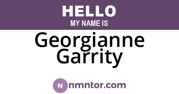 Georgianne Garrity