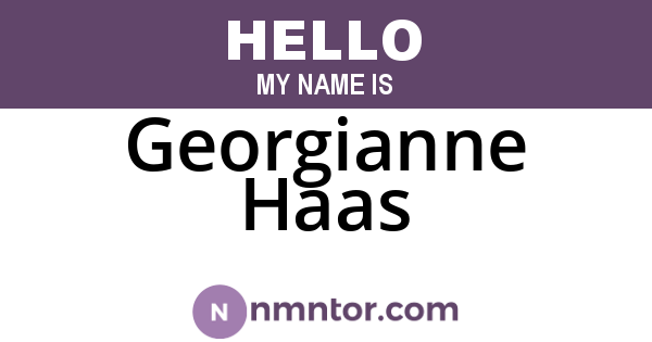 Georgianne Haas