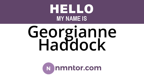 Georgianne Haddock