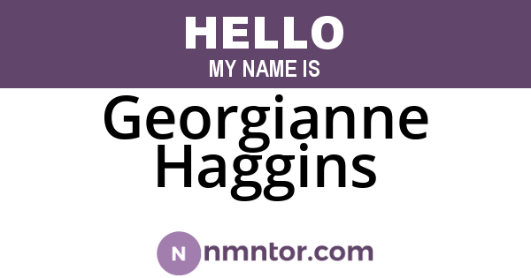 Georgianne Haggins