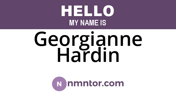 Georgianne Hardin