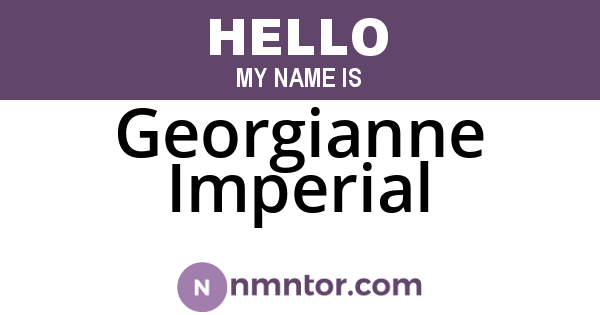 Georgianne Imperial