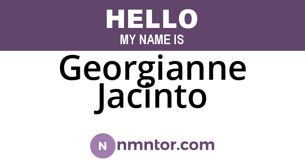 Georgianne Jacinto