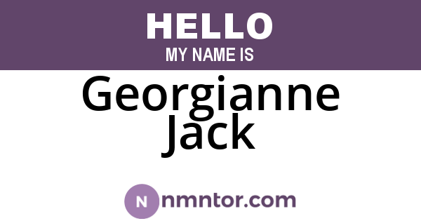 Georgianne Jack