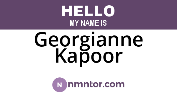 Georgianne Kapoor