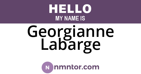 Georgianne Labarge