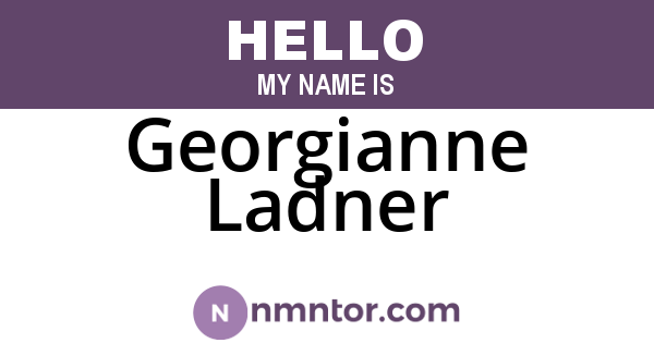 Georgianne Ladner