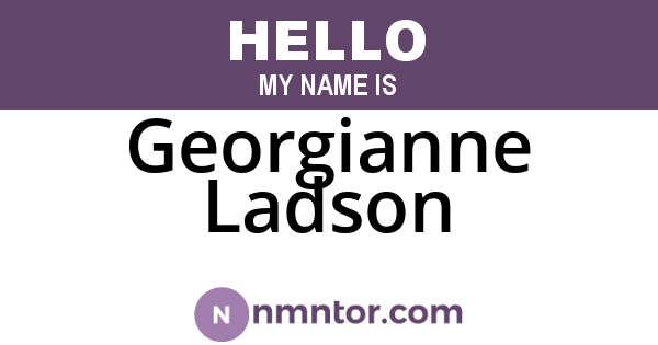 Georgianne Ladson