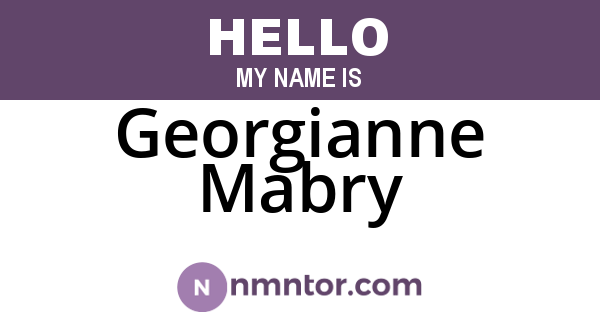 Georgianne Mabry