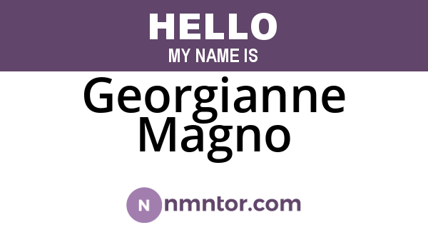 Georgianne Magno