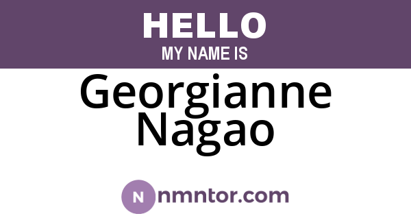 Georgianne Nagao