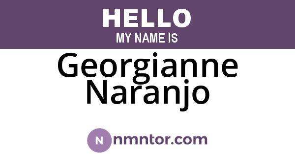Georgianne Naranjo