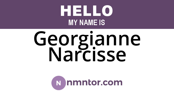 Georgianne Narcisse