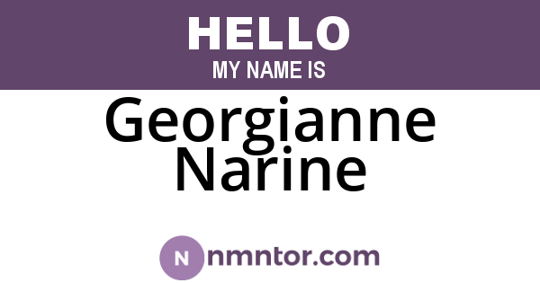 Georgianne Narine
