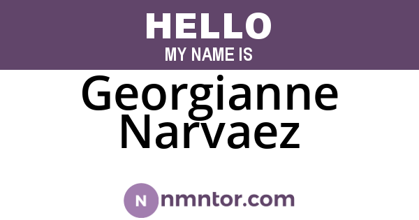 Georgianne Narvaez