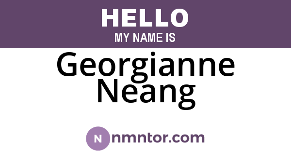 Georgianne Neang
