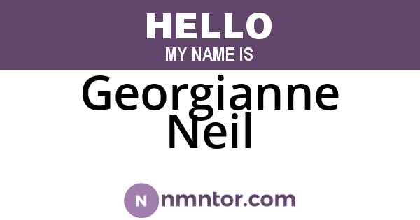 Georgianne Neil