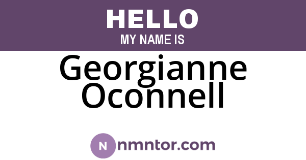 Georgianne Oconnell
