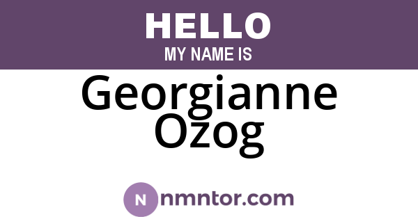 Georgianne Ozog