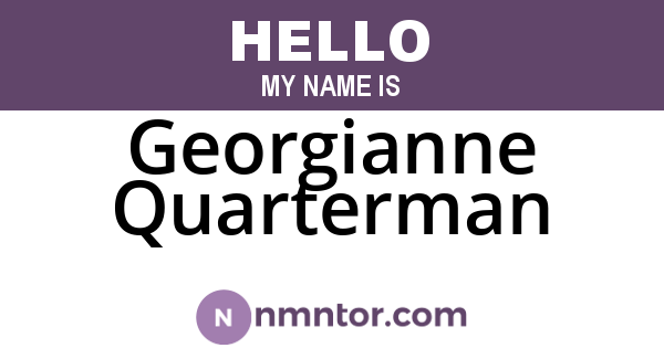 Georgianne Quarterman
