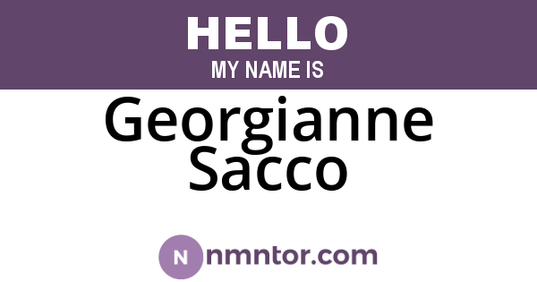 Georgianne Sacco