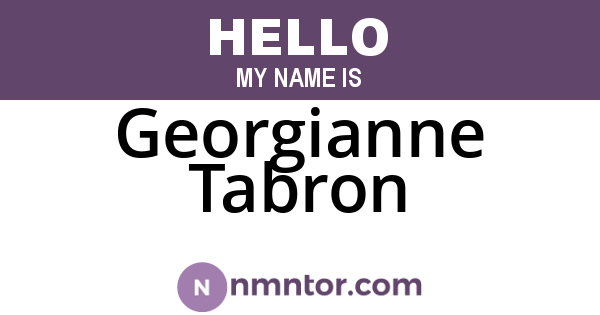 Georgianne Tabron
