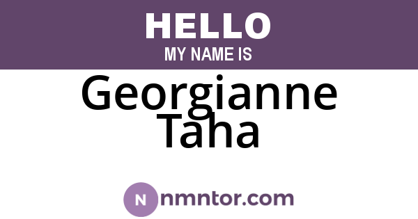 Georgianne Taha
