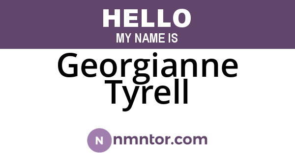 Georgianne Tyrell