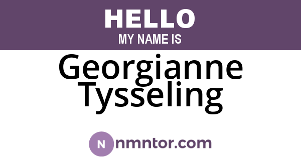Georgianne Tysseling