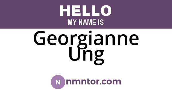 Georgianne Ung